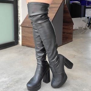 Steve Madden Guiltless Over The Knee Platform Boot